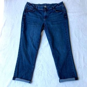 LOFT Outlet Modern Cuff Cropped Jeans-Size 12